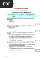 Free PMI-SP Questions