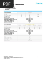 Comba ODV2-065R18J-G V1 | PDF | Antenna (Radio) | Decibel