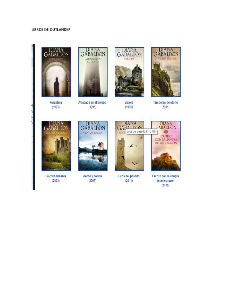 Libros de la saga Outlander en PDF | PDF | Ficción general
