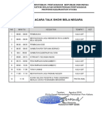 Susunan Acara Talkshow 2019