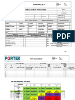 RISK MANAGEMENT Risk assessment worksheet