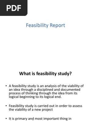 feasibility report