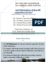 Sea Oil Separation Device Presentation