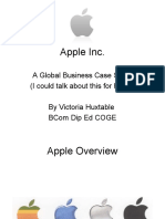 Apple Inc.: A Global Business Case Study (I Could Talk About This For Hours) by Victoria Huxtable Bcom Dip Ed Coge