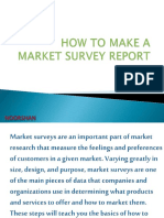 How To Make A Market Survey Report