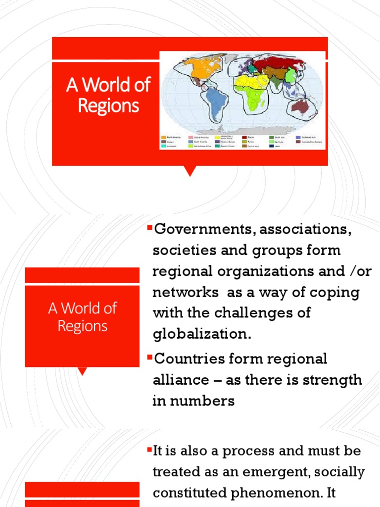 The Emergence and Benefits of Regional Organizations in Response to ...