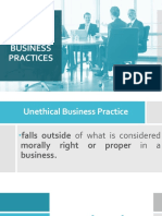 Unethical Business Practices
