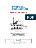 Contoh Proposal Masjid 