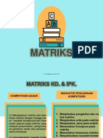 XI Pertemuan 1 - XI Matriks