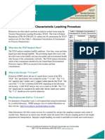 Fact Sheet: Toxicity Characteristic Leaching Procedure