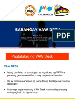 Strengthening Barangay VAW Desk Tagalog