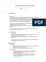 Contoh Rencana Program Audit Internal Puskesmas Tahunan Format SPT Pedoman Dokumen