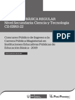 C11-Ebrs-22 - Ebr Secundaria Ciencia y Tecnologia - Forma 2 PDF