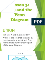 Lesson 3: Sets and The Venn Diagram
