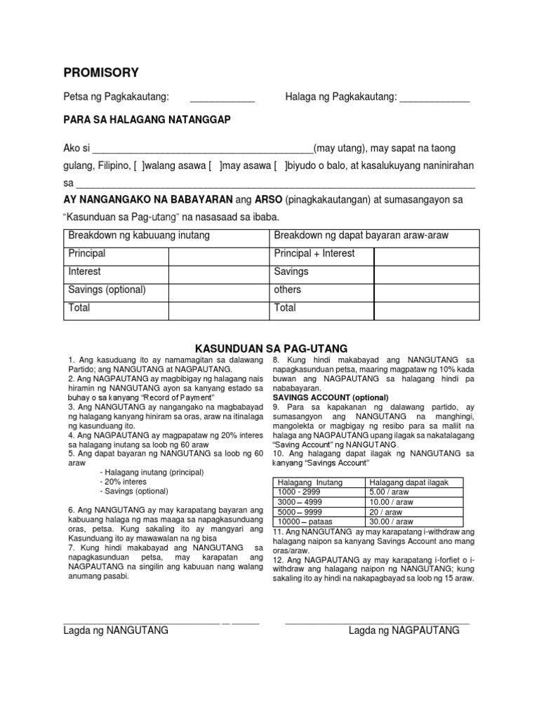 Promisory Note | PDF
