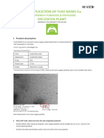 The Applications of Fugi Nano-Cu On Cocoa Plant