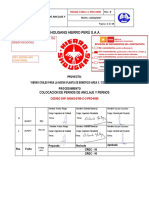 Procedimiento de Colocacion