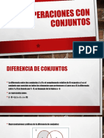 Diferencia de Conjuntos