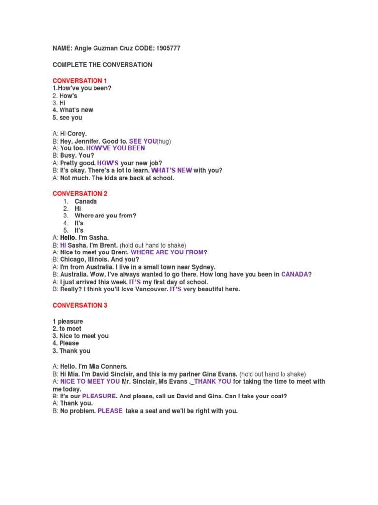 Essential Conversational Phrases Guide | PDF