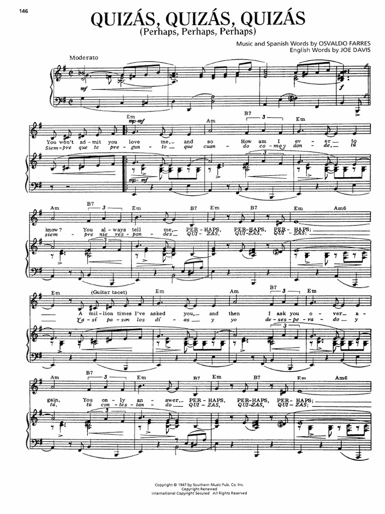 Quizas Quizas Quizas Perhaps Perhaps Perhaps Pdf Pdf