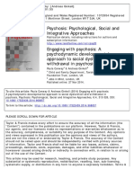 Psychosis Psychological, Social and Integrative Approaches