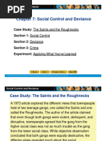 Social Control and Deviance
