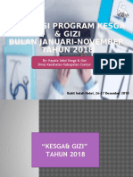 Evaluasi Kesga & Gizi 2018