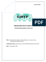 Post Market Surveillance: Global Guidance For Adverse Event Reporting For Medical Devices