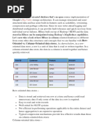 Hbase Big Table: Oriented vs. Column-Oriented Data Stores. As Shown Below, in A Row