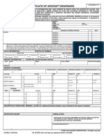 Certificate of Aircraft Insurance: % Insurer (S) Affording Coverage Naic #