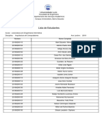 Lista Dos Estudantes Da Universidade