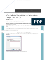 What Is Data Foundation in Information Design Tool (IDT) - DWBI Castle