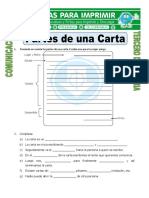Ficha Partes de Una Carta para Tercero de Primaria PDF