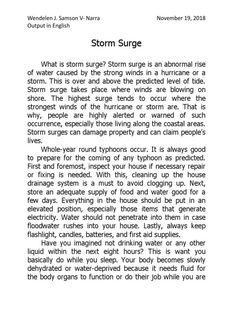 Understanding Storm Surge and Preparedness | PDF | Home & Garden