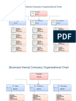 (Business Name) Company Organizational Chart: President President
