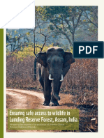 Ensuring Safe Access to Wildlife in Lumding Reserve Forest