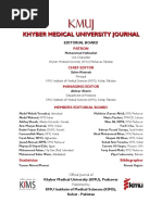 Khyber Medical University Journal: Patron