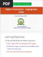 Resident Physics Lectures: Digital Subtraction Angiography (DSA)