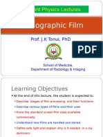 Resident Physics Lectures: Radiographic Film