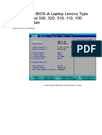 Cara Masuk BIOS Di Laptop Lenovo Type Baru IdeaPad 330