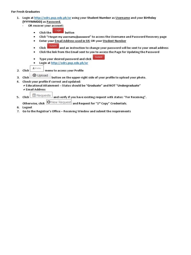 Fresh Graduate Account Setup Guide | PDF
