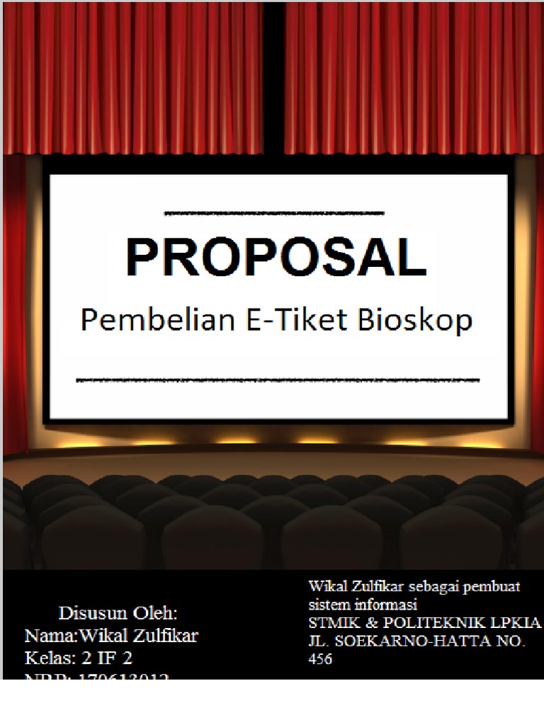 Proposal Sistem Informasi Pembelian E-Tiket Bioskop | PDF