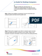 SSD Installation Guide For Desktop Computers: Handling Precautions