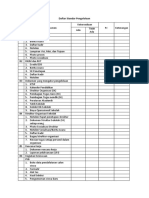 Daftar Standar Pengelolaan