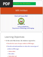 Physics Lectures For Residents: MRI Artifact