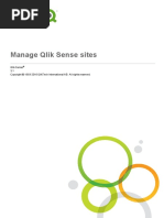 Manage Qlik Sense Sites