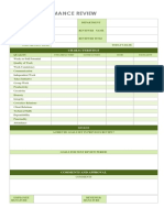 Simple Employee Performance Review Template