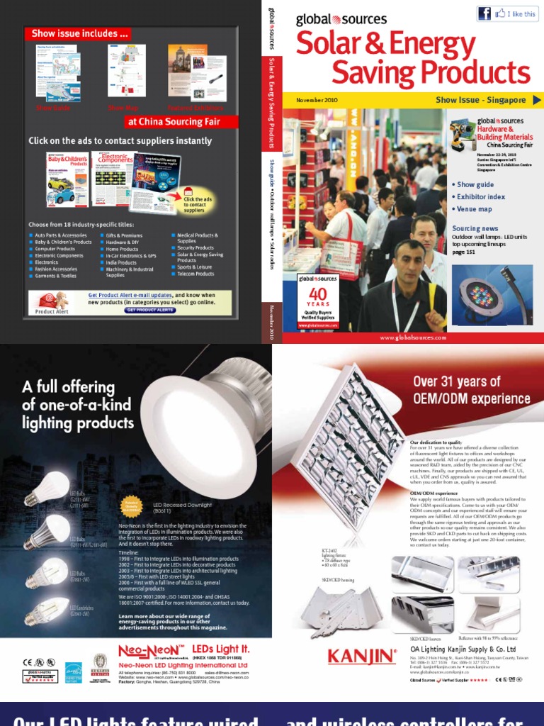 Solar & Energy Saving Products | PDF | Compact Fluorescent