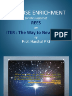 A Course Enrichment: Rees ITER: The Way To New Energy