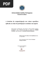Tese - A Doutrina Da Comparticipação Nos Crimes Específicos Aplicada Ao Crime de Participação Económica Em Negócio